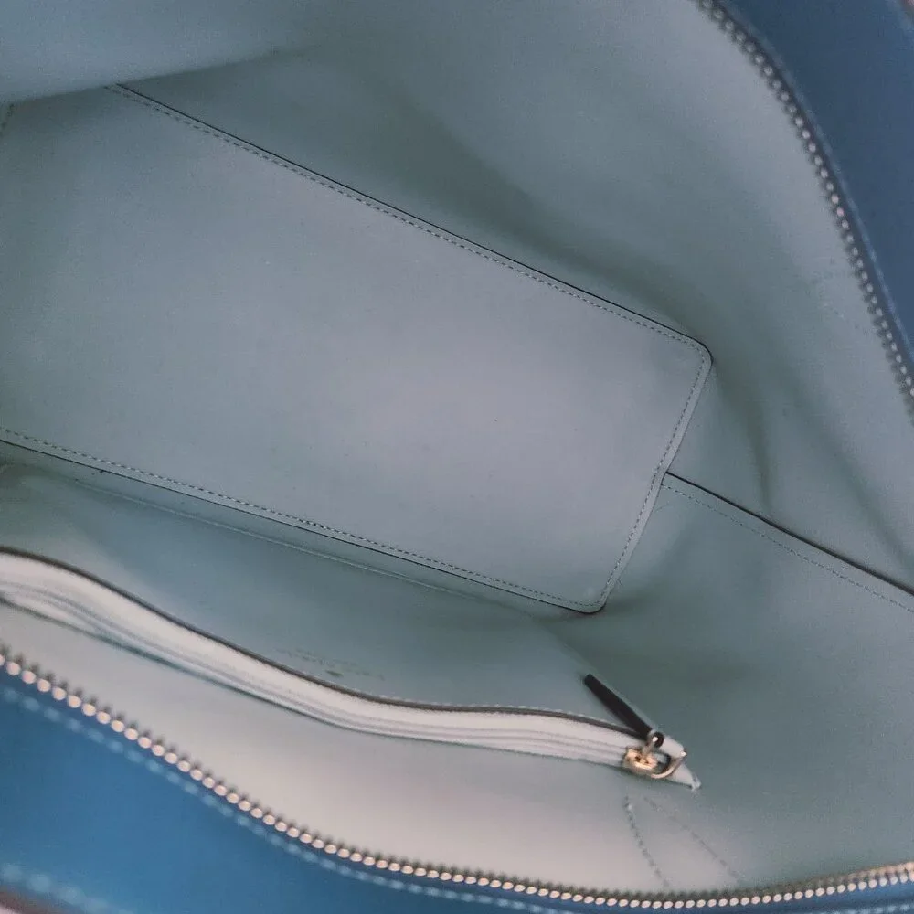 Kate Spade New York Teal Shoulder Bag Purse - Picture 12 of 14